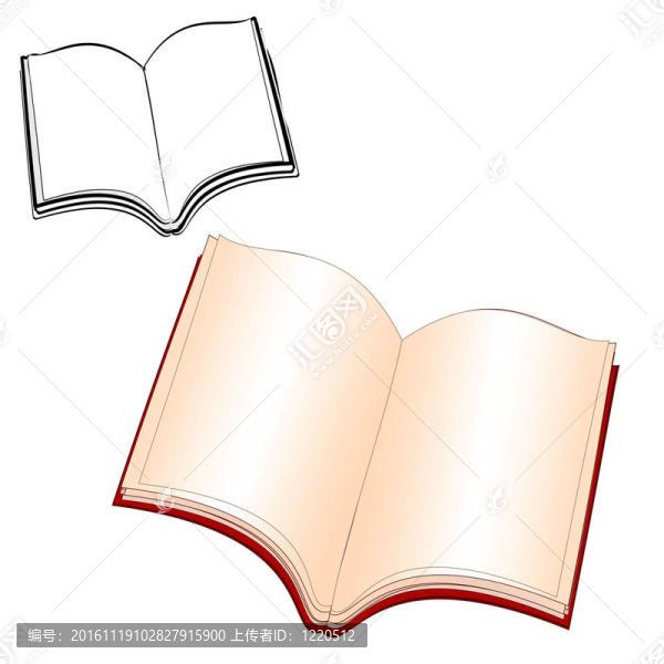 本書是打開的