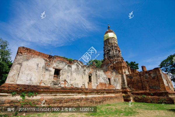 在泰國(guó)ayutthay歷史公園