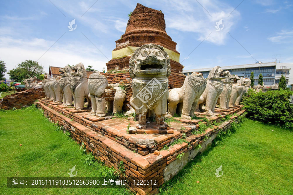 在泰國(guó)ayutthay歷史公園