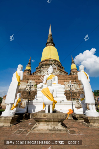 在泰國ayutthay歷史公園