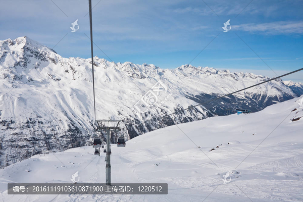 滑雪場hohrgurgl。奧地利