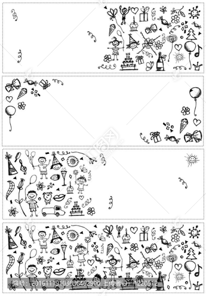 節(jié)日素描；你設(shè)計(jì)的橫幅