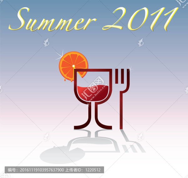夏天來(lái)臨的主題插畫(huà)