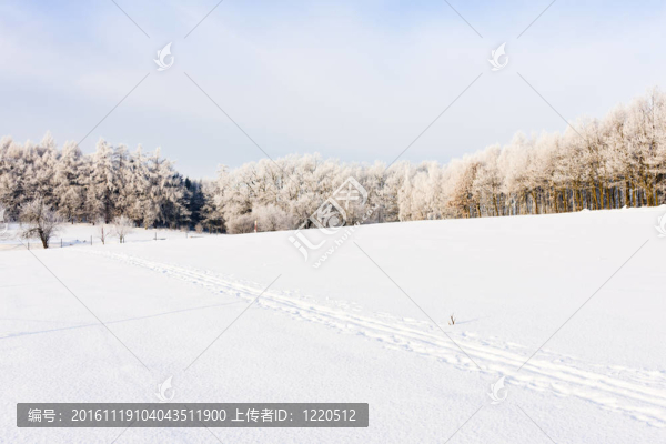 捷克共和國(guó)的冬景；