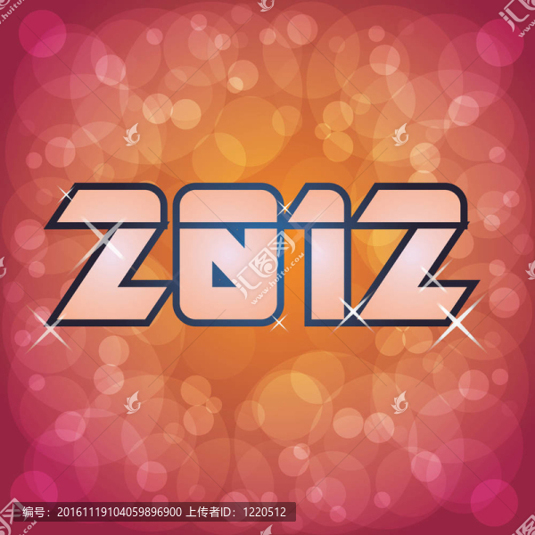 2012新的一年logoillustration抽象背景