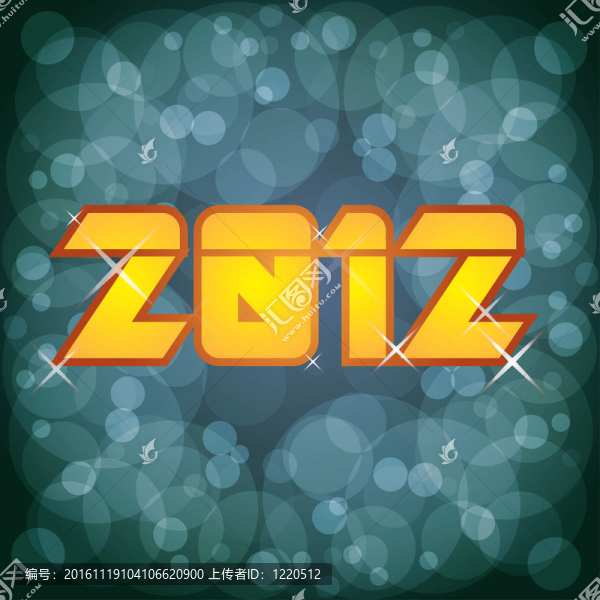 2012新的一年logoillustration抽象背景