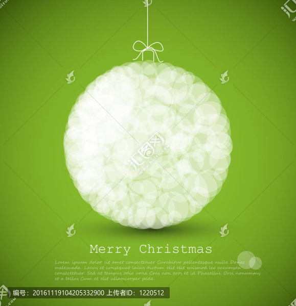 現(xiàn)代卡片與抽象圣誕裝飾