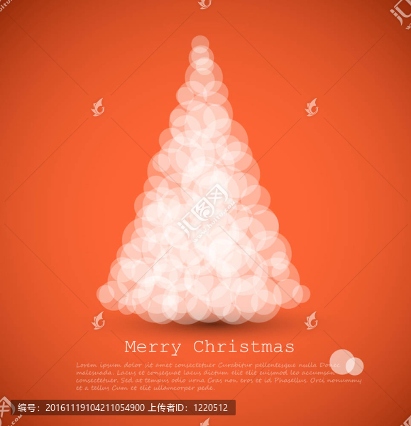 抽象圣誕樹現(xiàn)代卡片