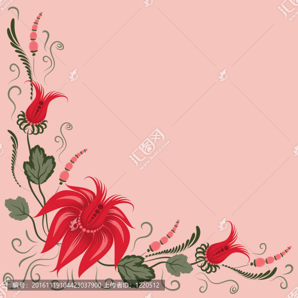 粉紅色背景上的花