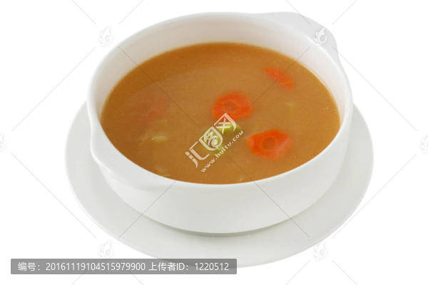 在白碗韭菜湯