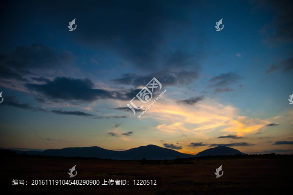 美麗的全景山