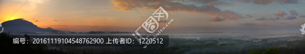 美麗的全景山