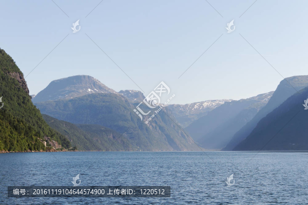 挪威峽灣。