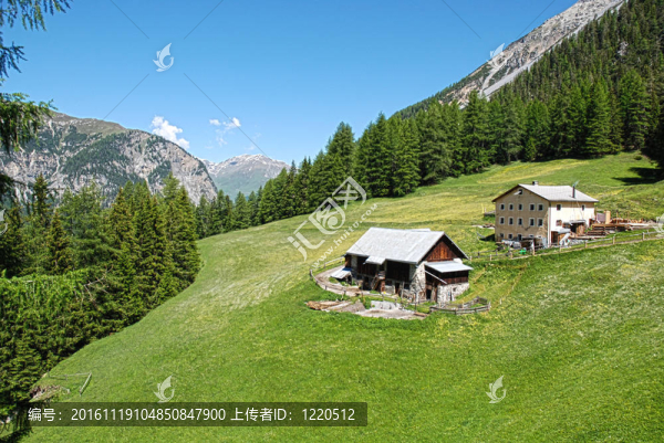 美麗的高山自然