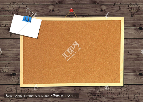木質(zhì)隔墻上的軟木布告板