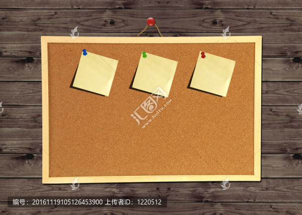 木質(zhì)隔墻上的軟木布告板