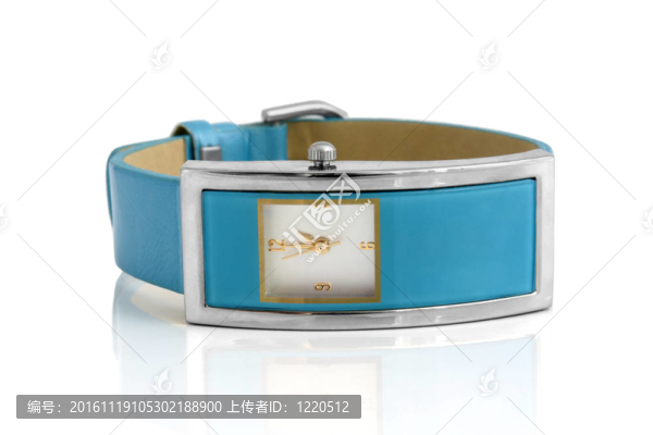 藍(lán)色的手表