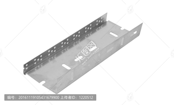 鋁條板型材白色背景