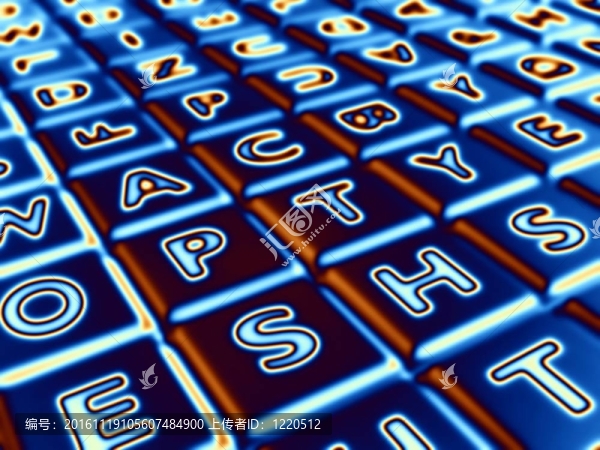 發(fā)光的字母