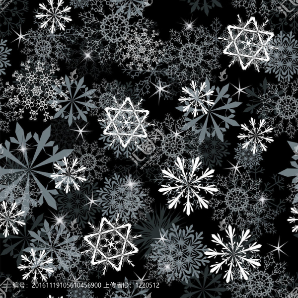 無縫的雪花背景