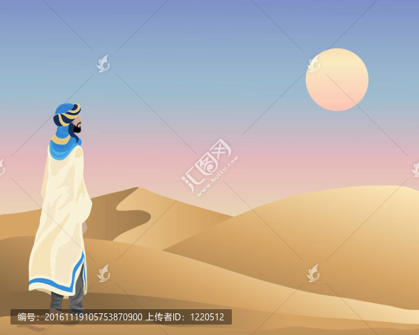 阿拉伯日落