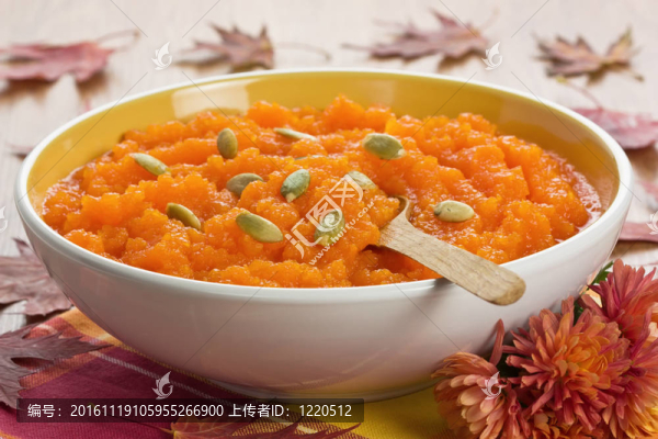 種子淺自由度南瓜湯