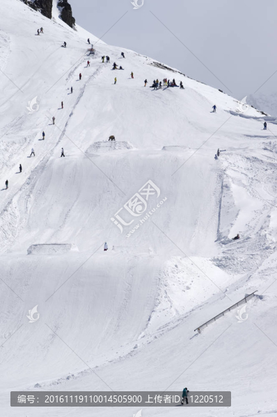 滑雪場(chǎng)的滑雪勝地