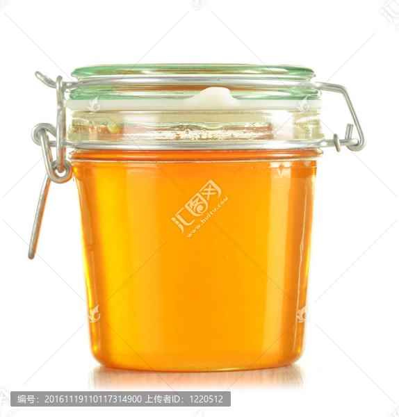 白色蜂蜜罐