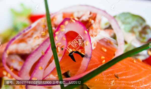 新鮮的海鮮沙拉