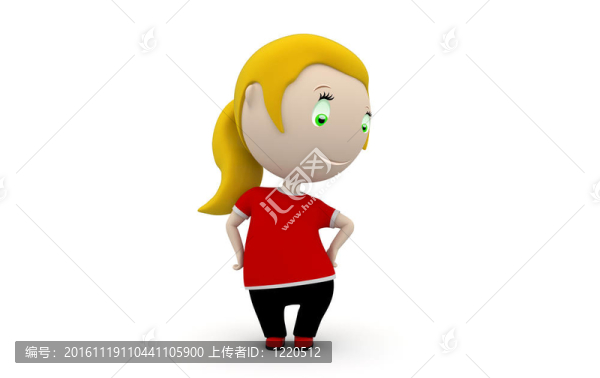 美女!社會(huì)的3D人物