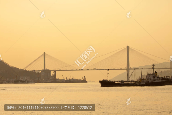 汀九橋日落