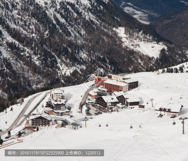 滑雪場hohrgurgl。奧地利