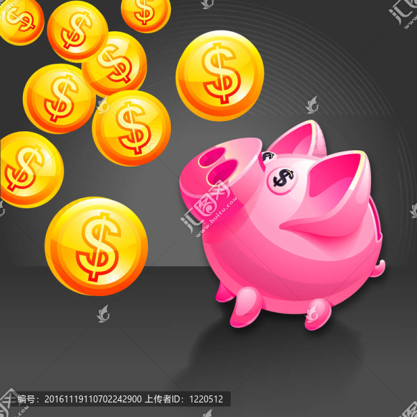 小豬銀行插圖。偶像