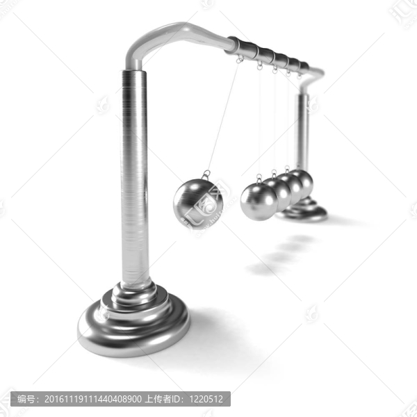 慣性：金屬球制成的金屬玩具