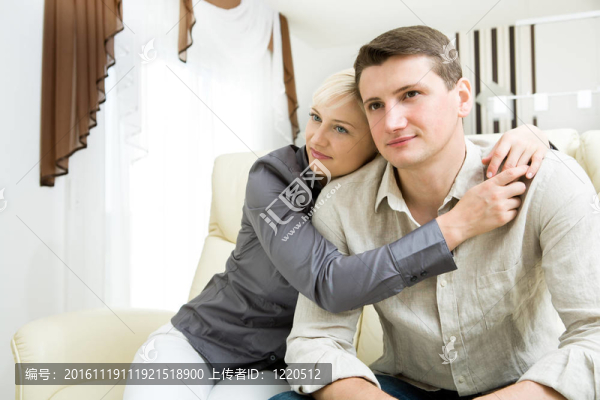 一對年輕夫婦的肖像