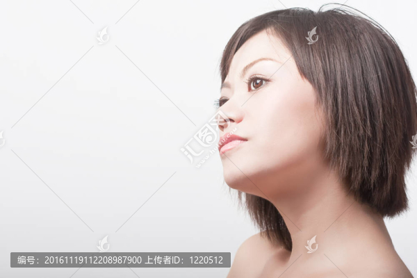 美麗的女孩健康的皮膚