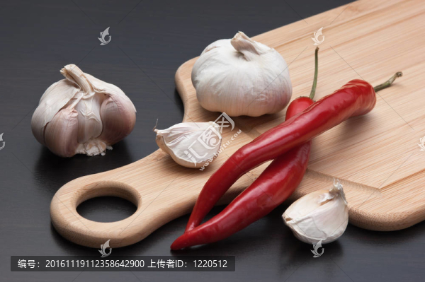 大蒜和紅辣椒