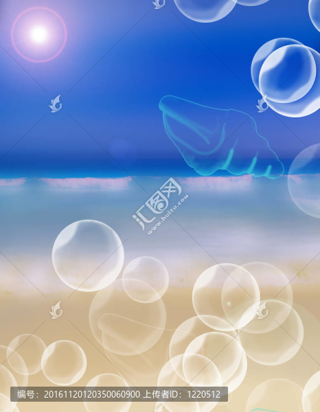 抽象的海洋夢想；休息