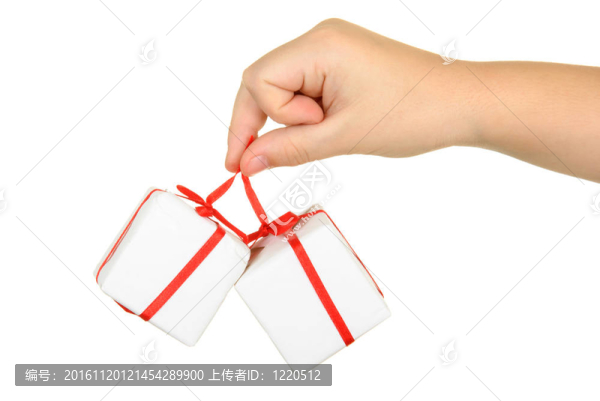 手持禮品盒