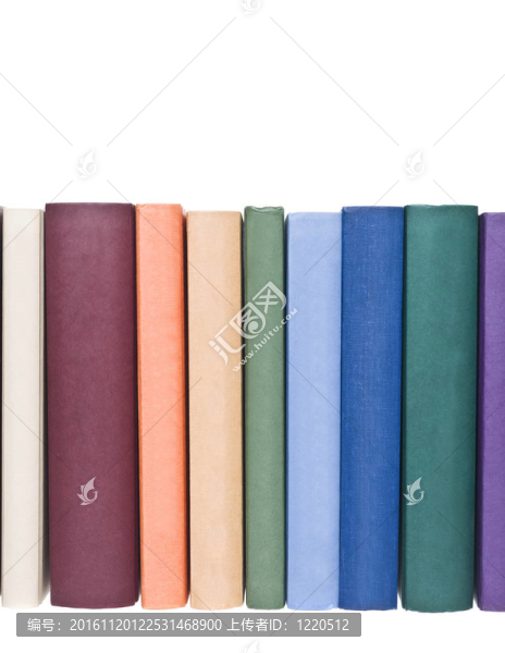 排成一排的書
