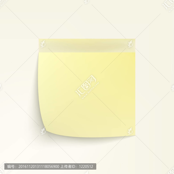 Yellow,Sticky,Note。EPS,8