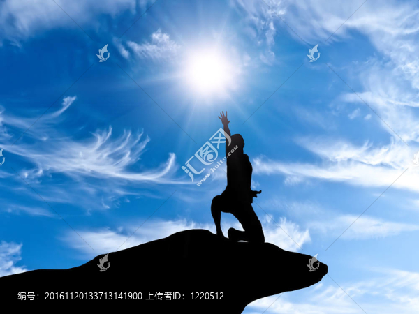 頂部的人