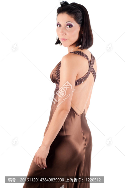 一個(gè)美麗性感的年輕女人的畫像