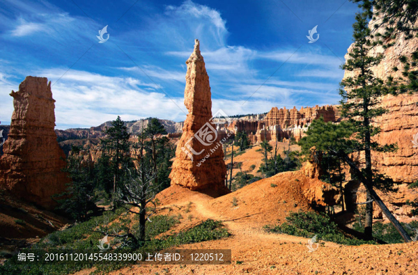 布萊斯峽谷：橙色峰全景