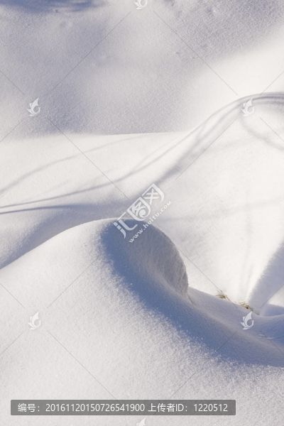 山上的新鮮雪