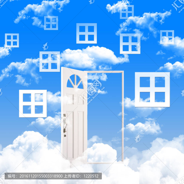 白色窗戶和門