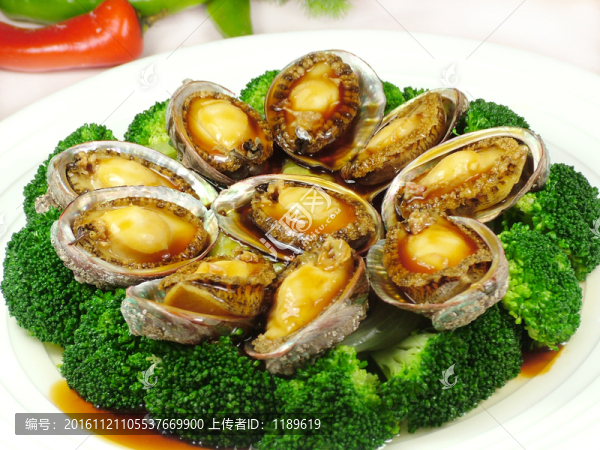 鮑汁西蘭花扒鮮鮑