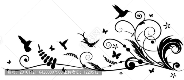 蜂鳥和batterflies