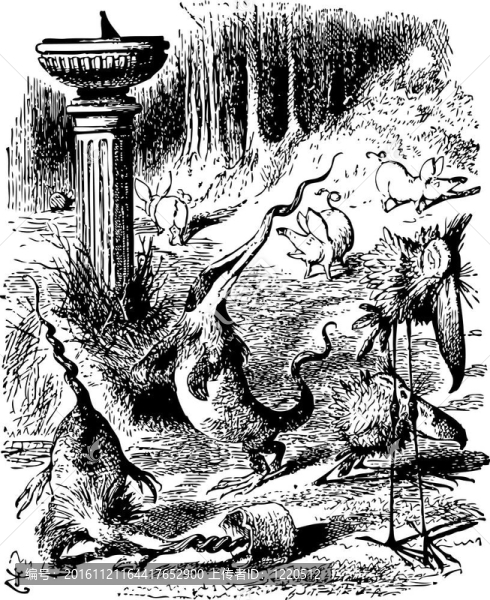恐龍的生物-透過玻璃看愛麗絲發(fā)現(xiàn)有什么原刻書