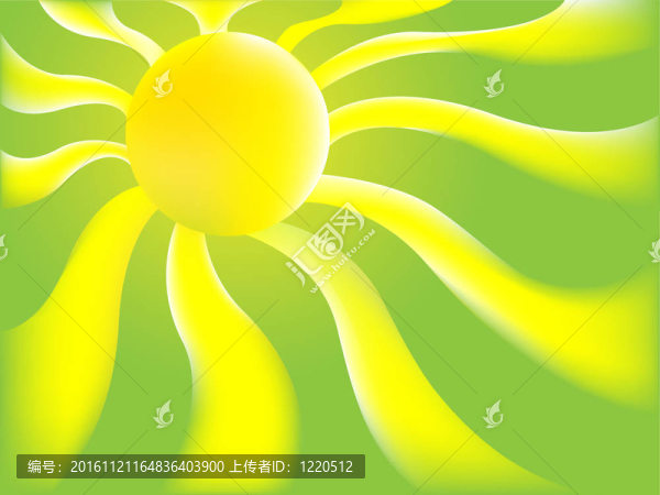 綠色的太陽背景